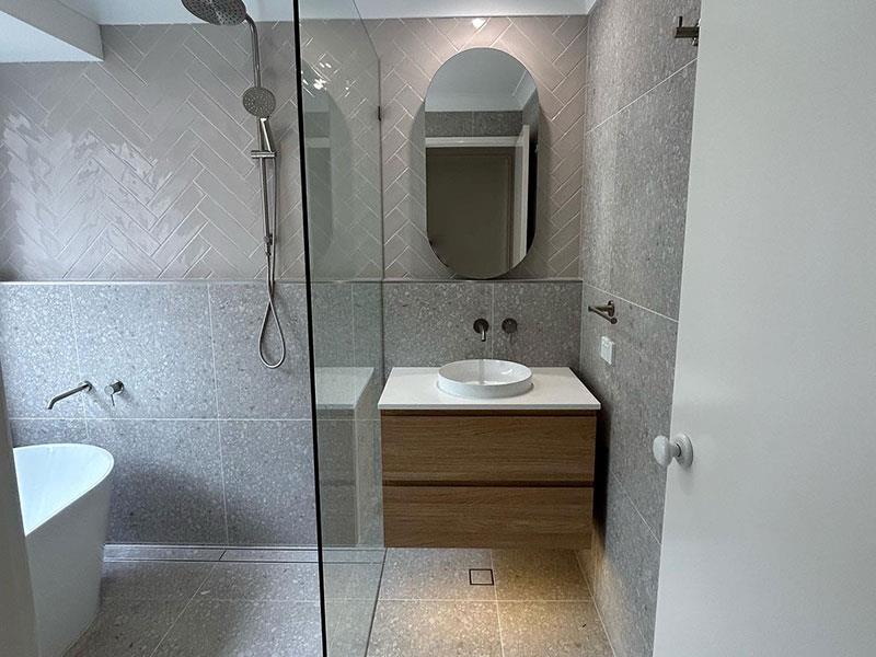 A renovated bathroom